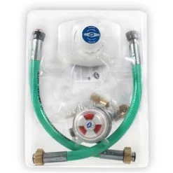 FAVEX Kit Butane Bi-bouteille - Lyres Inox 35cm - 1.3kg/h - 28mbar