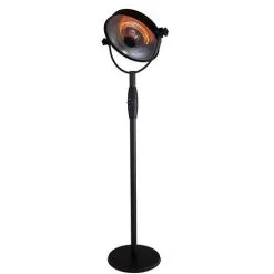 FAVEX - Retro - Parasol Chauffant D'extérieur électrique Sur Pieds - 2100 W - 3 Puissances De Chauffe - Noir