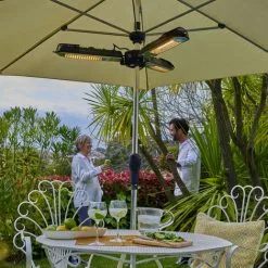 Favex - Chauffage électrique Bari 3 Têtes - Extérieur - Structure Inox - 3 Positions De Chauffe 650/ 1300/ 2000 W - Adaptable Sur Un Mât De 25 à 60 Mm - 100 X 100 X 8 Cm - Gris -Pas Cher FAVEX Magasin 18809674 3