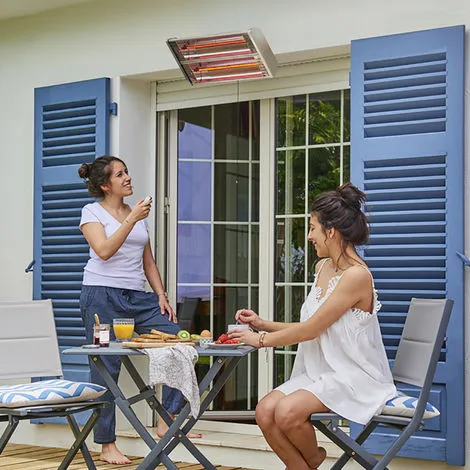 Favex - Chauffage électrique Riva II - Extérieur - Support Mural Ajustable - Télécommande - 50 X 8 X 25 Cm - Inox - Gris 5 Favex - Chauffage électrique Riva II - Extérieur - Support Mural Ajustable - Télécommande - 50 X 8 X 25 Cm - Inox - Gris – Image 5