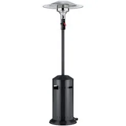 Favex - Parasol Chauffant à Gaz - Cosy Elégance Noir - Extérieur - Prêt à L'emploi Livré Avec Tuyau Et Détendeur - 3 à 8 KW - 12 M² - 76 X 76 X 218 Cm - Noir
