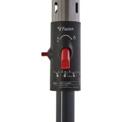 Favex - Parasol Chauffant à Gaz - Cosy Elégance Noir - Extérieur - Prêt à L'emploi Livré Avec Tuyau Et Détendeur - 3 à 8 KW - 12 M² - 76 X 76 X 218 Cm - Noir -Pas Cher FAVEX Magasin 21139248 3