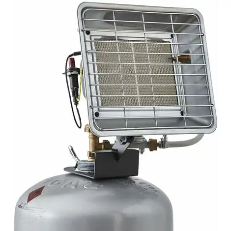 Favex - Radiant De Chantier Au Gaz à Poser 3500W - Extérieur - Brûleur Céramique Infrarouge - 2 Puissances De Chauffe - Jusqu'à 25 M² - Acier - Gris 4 Favex - Radiant De Chantier Au Gaz à Poser 3500W - Extérieur - Brûleur Céramique Infrarouge - 2 Puissances De Chauffe - Jusqu'à 25 M² - Acier - Gris – Image 4