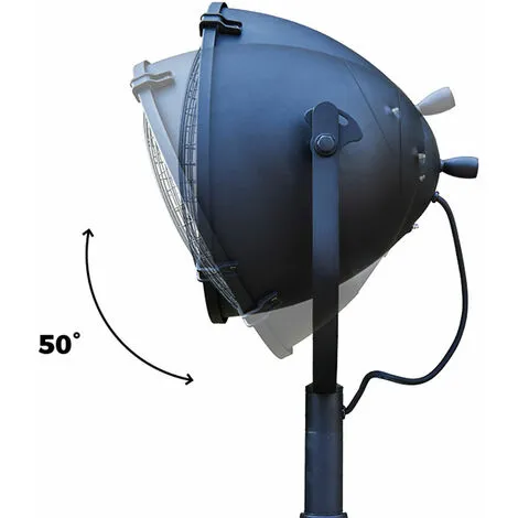 Favex - Chauffage électrique Côme Sur Pied - Extérieur - Acier Noir - 3 Puissances De Chauffe - 40 X 40 X 210 Cm - Noir 5 Favex - Chauffage électrique Côme Sur Pied - Extérieur - Acier Noir - 3 Puissances De Chauffe - 40 X 40 X 210 Cm - Noir – Image 5