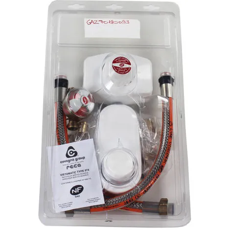 FAVEX Kit Propane Bi-bouteille - Lyres Inox 35cm - 1.3kg/h - 37mbar 1 FAVEX Kit Propane Bi-bouteille - Lyres Inox 35cm - 1.3kg/h - 37mbar