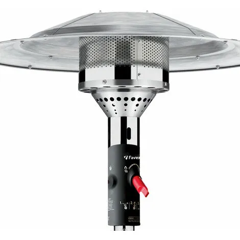 Favex - Parasol Chauffant Gaz Cosy Elegance Inox - Exterieur - 3 à 8 KW - 12m² - Prêt à L'emploi Livré Avec Tuyau Et Détendeur - 76 X 76 X 218 - Argent 3 Favex - Parasol Chauffant Gaz Cosy Elegance Inox - Exterieur - 3 à 8 KW - 12m² - Prêt à L'emploi Livré Avec Tuyau Et Détendeur - 76 X 76 X 218 - Argent – Image 3