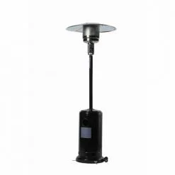 Parasol Chauffant FAVEX - Chauffage Extérieur - Gaz Propane - Housse De Protection - L 81 X P 81 X H 221 Cm - Noir